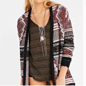 Urban Outfitters ECOTE Cabin Fever Aztec Fuzzy Cardigan (size M)